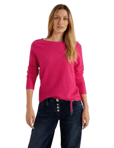 CECIL Damen B320546 Langarmshirt, Cosy Coral, XXL von Cecil