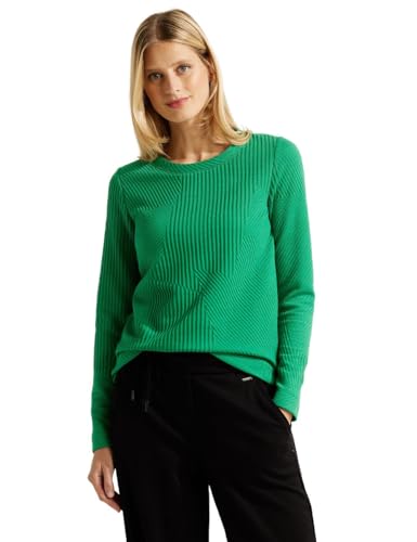 CECIL Damen B320660 Langarmshirt, Easy Green, XL von Cecil