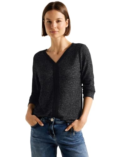 CECIL Damen B320667 Langarmshirt, Black Melange, M CECIL Damen B320667 Langarmshirt, Black Melange, M von Cecil