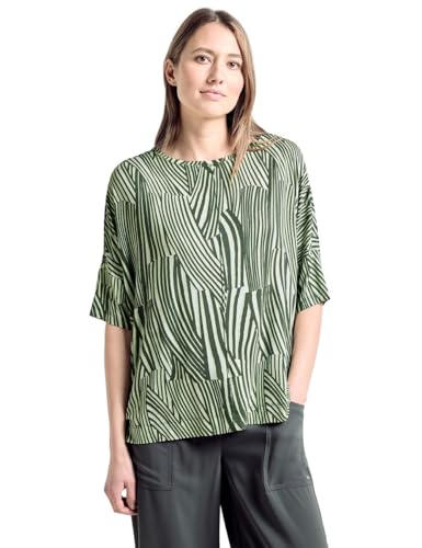 CECIL Damen B321296 Oversize T-Shirt, cool Khaki, X-Small von Cecil