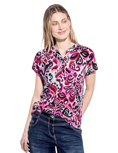 CECIL Damen B321526 T-Shirt mit Print, Bloomy pink, X-Large von Cecil