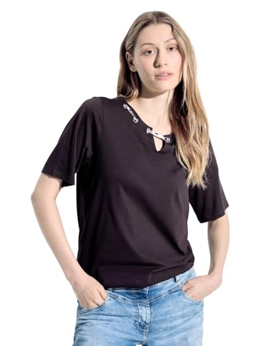 CECIL Damen B321536 Lässig modernes T-Shirt, aubergine red, Large von Cecil