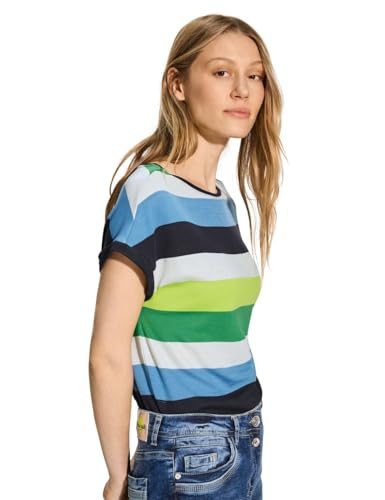 CECIL Damen B321636 Gestreiftes T-Shirt, Dark Petrol Blue, Small CECIL Damen B321636 Gestreiftes T-Shirt, Dark Petrol Blue, Small von Cecil