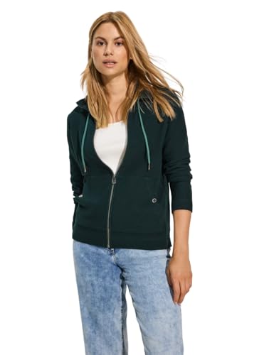 CECIL Damen B321766 Leichter Cardigan, Fir Green, M EU von Cecil