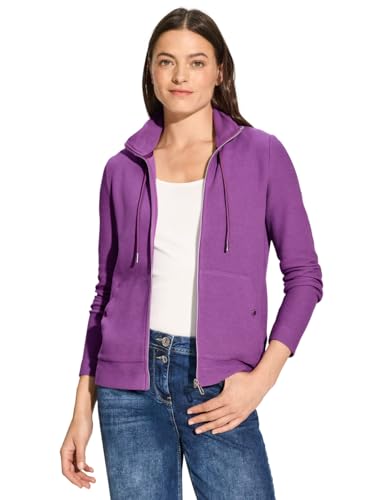 CECIL Damen B321766 Leichter Cardigan, Iced Violet, XL EU von Cecil