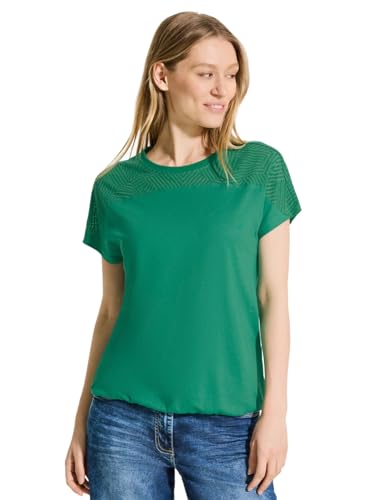 CECIL Damen B321784 Burn-Out T-Shirt, Malachite Green, Medium von Cecil