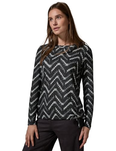 CECIL Damen B321889 EOS_Cosy AOP Shirt, Schwarz, XXL EU von Cecil