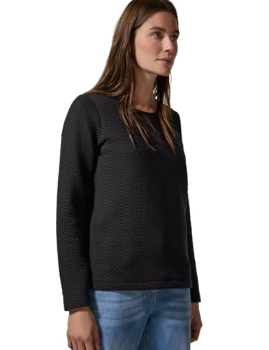 CECIL Damen B321894 EOS_Structure Shirt, Schwarz, XL EU von Cecil