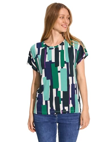 CECIL Damen B321924 Bedrucktes T-Shirt, fir Green, XS CECIL Damen B321924 Bedrucktes T-Shirt, fir Green, XS von Cecil