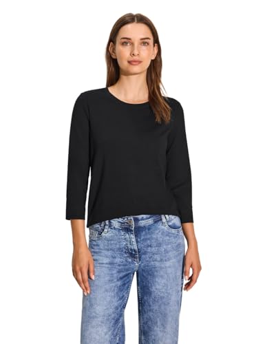 CECIL Damen B321963 Jersey-Shirt, Black, M von Cecil