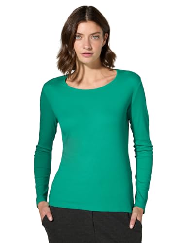 CECIL Damen B322077 Shirt Mit Rundhals, Aventurine Green,XS von Cecil