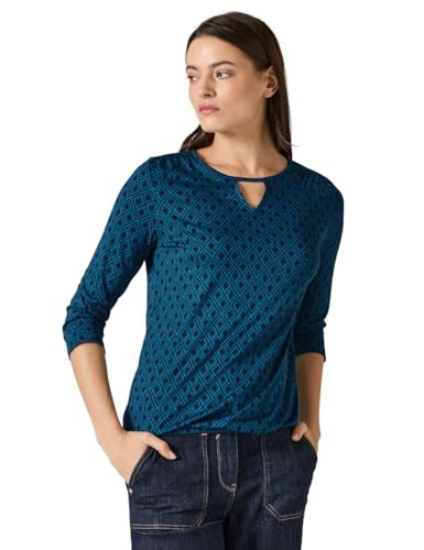 CECIL Damen B322253 Langarmshirt Mit Cut Out, Celestial Aqua Blue, XS EU CECIL Damen B322253 Langarmshirt Mit Cut Out, Celestial Aqua Blue, XS EU von Cecil