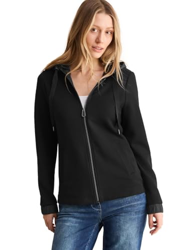 CECIL Damen B322491 Kapuzenjacke, Schwarz, L EU CECIL Damen B322491 Kapuzenjacke, Schwarz, L EU von Cecil