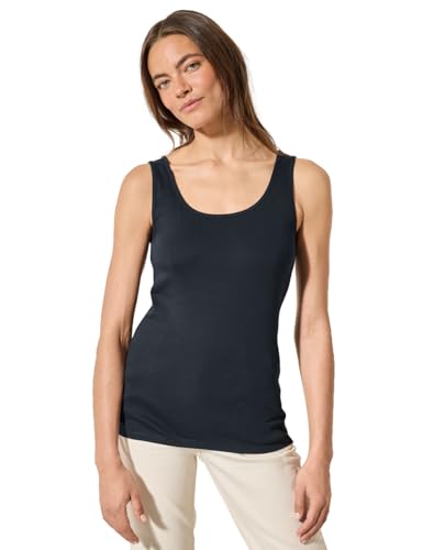 CECIL Damen B322820 Basic Top, universal Blue, XS von Cecil