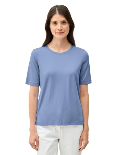 CECIL Damen 3225993 Basic Rundhals T-Shirt, Deep Pastel Blue, XS von Cecil