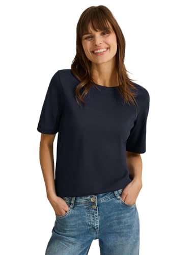 CECIL Damen B322914 Basic RIPP-Struktur T-Shirt, universal Blue, XS CECIL Damen B322914 Basic RIPP-Struktur T-Shirt, universal Blue, XS von Cecil