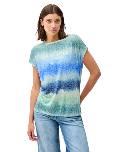 CECIL Damen B323069 Shirt in Ausbrenner-Optik, Aster Blue, XL CECIL Damen B323069 Shirt in Ausbrenner-Optik, Aster Blue, XL von Cecil
