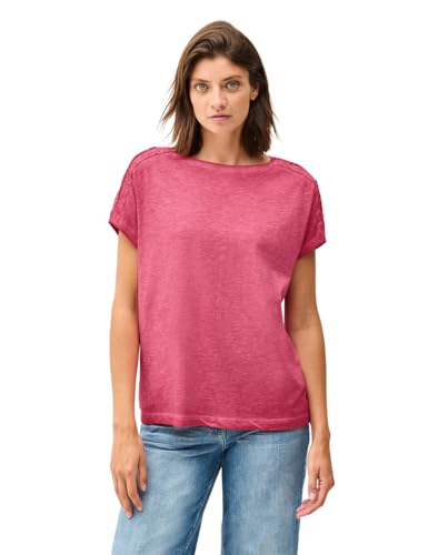 CECIL Damen 3226142 T-Shirt mit Knopfdetail, Glazed Apple Red, XXL CECIL Damen 3226142 T-Shirt mit Knopfdetail, Glazed Apple Red, XXL von Cecil