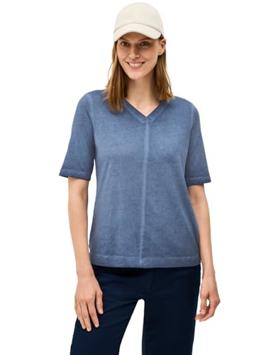 CECIL Damen B323511 V-Neck Shirt mit Farbverlauf, Urban Navy Blue, XS CECIL Damen B323511 V-Neck Shirt mit Farbverlauf, Urban Navy Blue, XS von Cecil