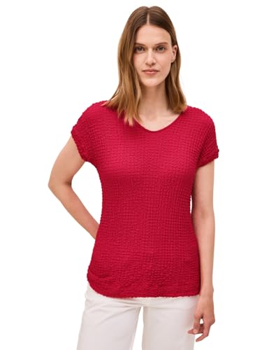 CECIL Damen B323519 Strukturshirt, Glazed Apple Red, XXL von Cecil