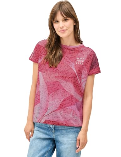 CECIL Damen B323533 Ombré Burn-Out T-Shirt, Glazed Apple Red, M CECIL Damen B323533 Ombré Burn-Out T-Shirt, Glazed Apple Red, M von Cecil