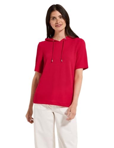 CECIL Damen B323535 Crepe Hoodie-Shirt, Glazed Apple red, XXL CECIL Damen B323535 Crepe Hoodie-Shirt, Glazed Apple red, XXL von Cecil