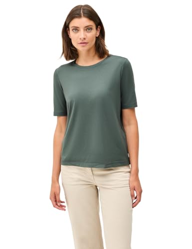 CECIL Damen 3225993 Basic Rundhals T-Shirt, Dark Balmy Khaki, M CECIL Damen 3225993 Basic Rundhals T-Shirt, Dark Balmy Khaki, M von Cecil