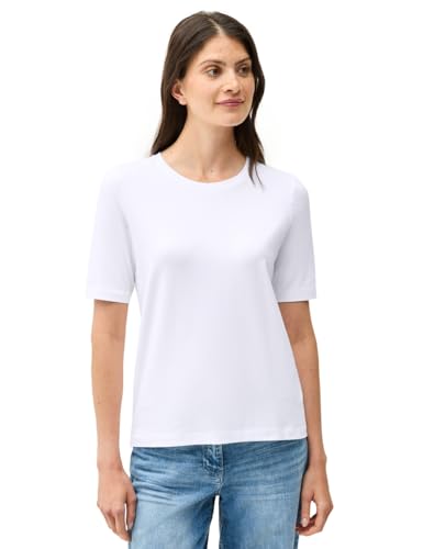 CECIL Damen B323616 Basic Rundhals T-Shirt, Weiß, XL CECIL Damen B323616 Basic Rundhals T-Shirt, Weiß, XL von Cecil