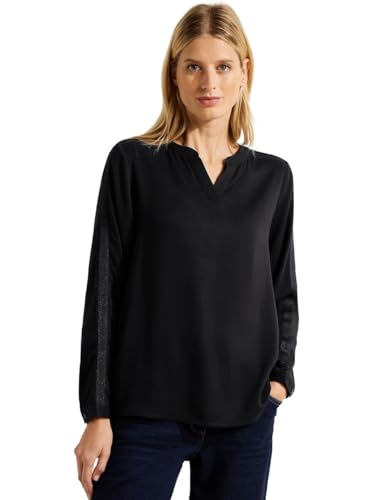 CECIL Damen B344326 Blusenshirt, Black, XS von Cecil