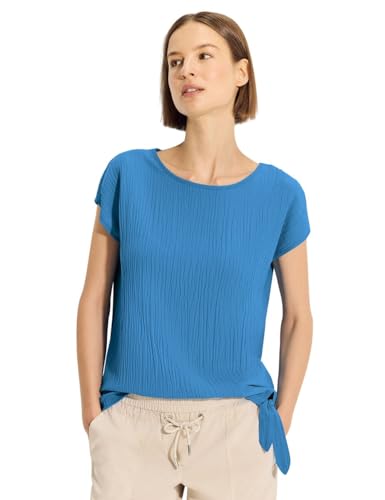 CECIL Damen B344630 Crepe Knoten Bluse, Azure Blue, XX-Large von Cecil