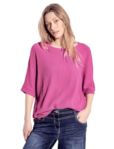 CECIL Damen B344735 Struktur Bluse, Bloomy pink, L CECIL Damen B344735 Struktur Bluse, Bloomy pink, L von Cecil