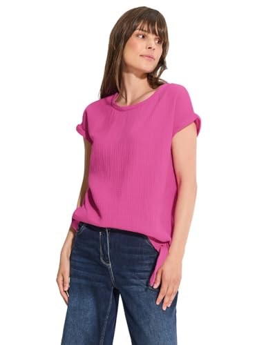 CECIL Damen B344750 Musselin Bluse, Bloomy pink, L von Cecil