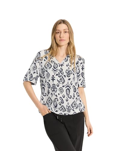 CECIL Damen B344763 Print Bluse, Vanilla White, XS CECIL Damen B344763 Print Bluse, Vanilla White, XS von Cecil