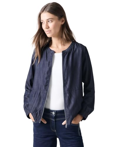 CECIL Damen B344982 Lyocell-Blusenjacke, Dark Blue wash, 36 CECIL Damen B344982 Lyocell-Blusenjacke, Dark Blue wash, 36 von Cecil