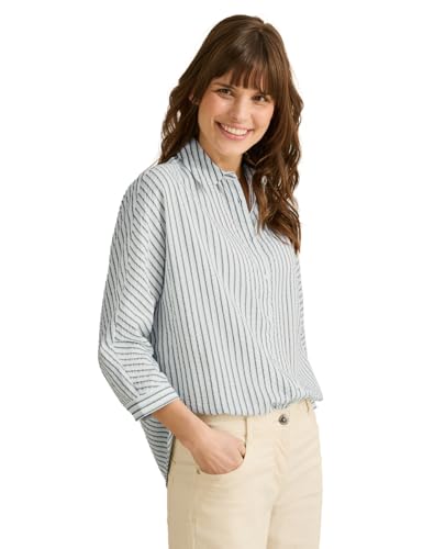 CECIL Damen B345545 Gestreifte Hemdbluse, Slate Khaki, XXL CECIL Damen B345545 Gestreifte Hemdbluse, Slate Khaki, XXL von Cecil