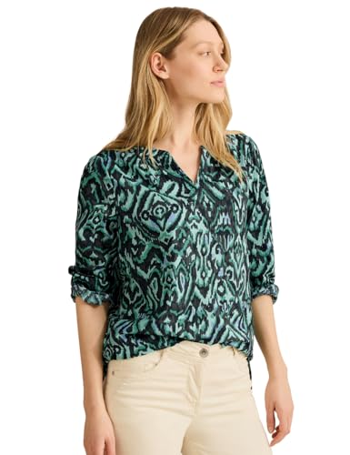 CECIL Damen B345575 Bedruckte Baumwollbluse, Slate Khaki, XXL CECIL Damen B345575 Bedruckte Baumwollbluse, Slate Khaki, XXL von Cecil