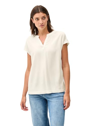 CECIL Damen B345612 Blusenshirt in Unifarbe, Vanilla White, M CECIL Damen B345612 Blusenshirt in Unifarbe, Vanilla White, M von Cecil