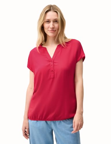 CECIL Damen B345818 Blusenshirt in Unifarbe, Glazed Apple Red, L CECIL Damen B345818 Blusenshirt in Unifarbe, Glazed Apple Red, L von Cecil