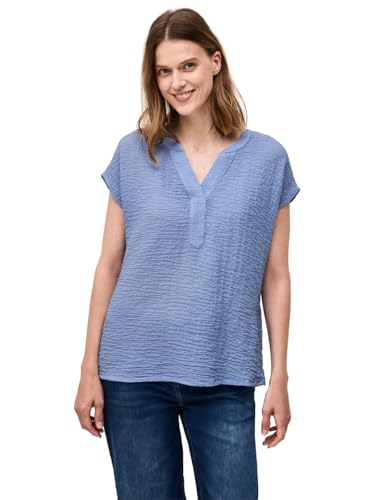 CECIL Damen B345827 Strukturbluse, Deep Pastel Blue, S von Cecil