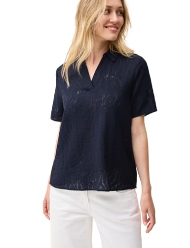 CECIL Damen B345828 Blusenshirt mit Struktur, Urban Navy Blue, S CECIL Damen B345828 Blusenshirt mit Struktur, Urban Navy Blue, S von Cecil