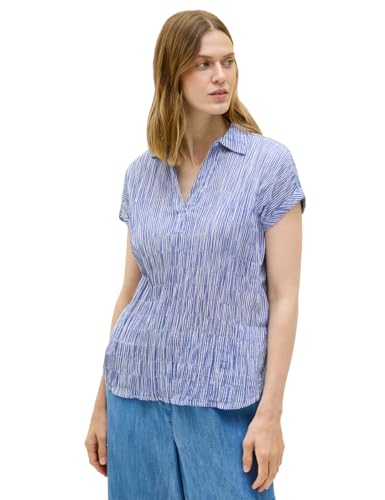 CECIL Damen B345856 Gestreifte Strukturbluse, Deep Pastel Blue, XXL CECIL Damen B345856 Gestreifte Strukturbluse, Deep Pastel Blue, XXL von Cecil