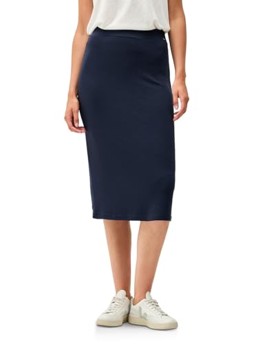CECIL Damen B361757 Rock im Strick-Look, Urban Navy Blue, XL von Cecil