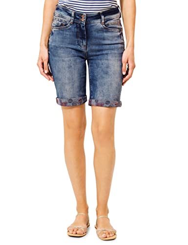 CECIL Damen B375348 Jeansshorts, mid Blue wash, 26 CECIL Damen B375348 Jeansshorts, mid Blue wash, 26 von Cecil