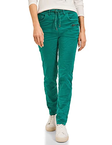 CECIL Damen B375935 Baumwollhose Slim, deep smaragd Green, W33/L32 von Cecil