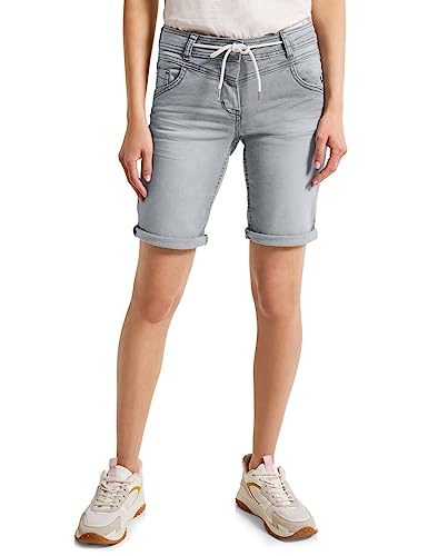 Cecil Damen B376615 Jeansshorts, Light Stone Grey wash, 27 von Cecil