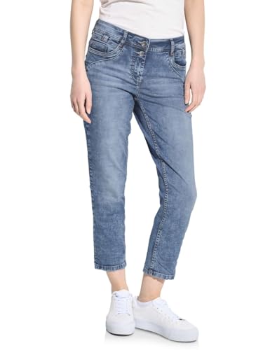 CECIL Damen B377175 7/8 Jeans Casual Fit, Light Blue Washed, 32 von Cecil