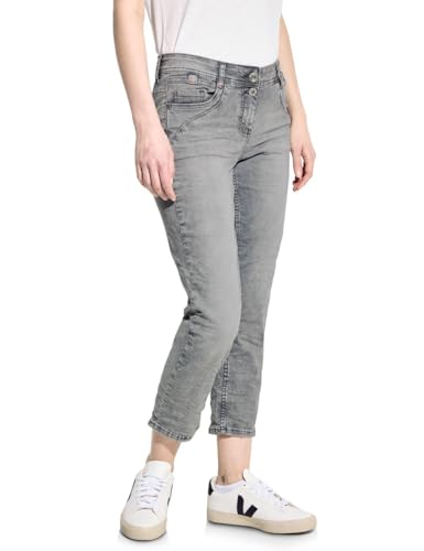 CECIL Damen B377176 7/8 Jeans Casual Fit, mid Grey Used wash, 27 von Cecil