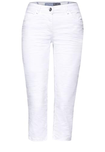 CECIL Damen B377182 3/4 Jeans, White, 33W x 22L von Cecil