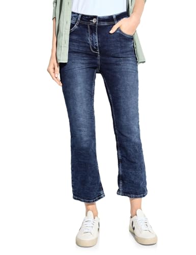 CECIL Damen B377577 7/8 Bootcut Jeans, mid Blue wash, 27W x 26L von Cecil