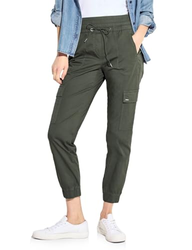 CECIL Damen B377595 Papertouch Hose, cool Khaki, L / 28L von Cecil